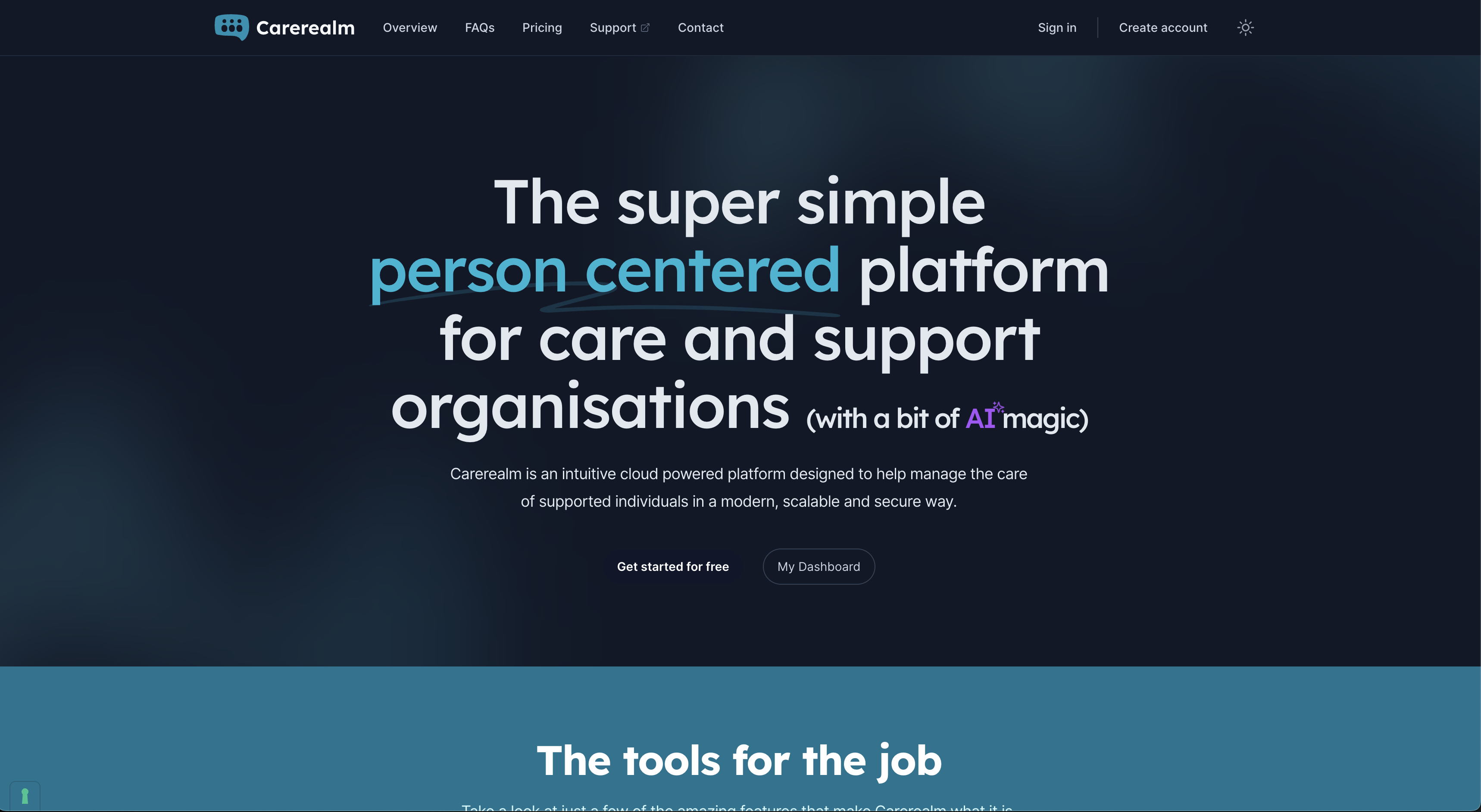 Carerealm.com - powers modern supported living organisations across the UK alternate screenshot